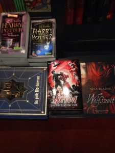 The German edition of Sorrowline proudly on display in a Berlin bookstore. Picture by Tom winter.