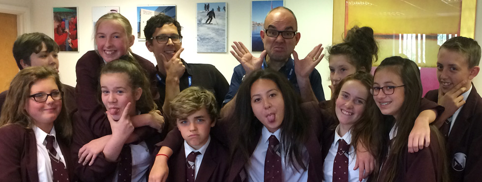 Pupils for MacMillan Academy with writer Niel Bushnell and animator Mark Jobe
